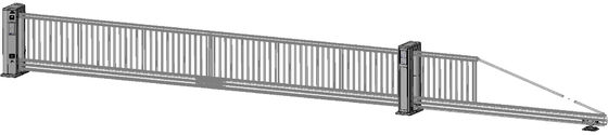 acheter Système de contrôle d'accès à la porte coulissante télescopique à vitesse réglable avec puissance moteur de 250 W online manufacture