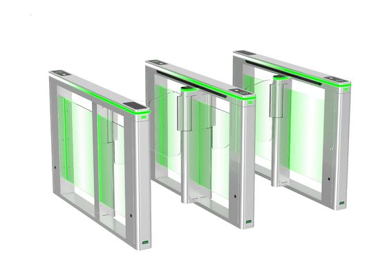 Entrée du métro Porte automatique de barrière de vitesse tournevis avec 8 paires d'entrées infrarouges et porte tournante à clapet