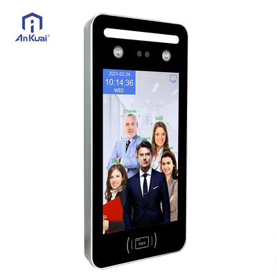 Reconnaissance faciale biométrique Temps de présence Écran tactile 8 pouces Nuage Carte RFID Wifi Face Système de contrôle d'accès sans fil à la porte