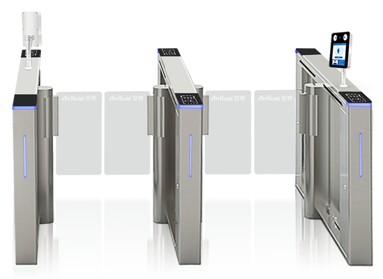 Porte de barrière de tourniquet de sécurité commerciale, efficacité de passage de 40 à 60 PPM, adopte une alimentation 220V ± 10% 50Hz pour assurer une sécurité d'accès constante
