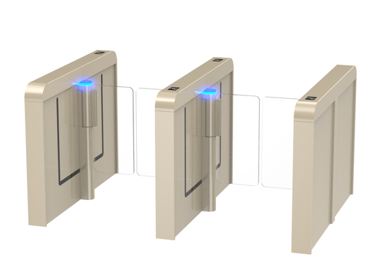 SUS304 Porte tourniquet à barrière de balancement en acier inoxydable avec alimentation industrielle standard