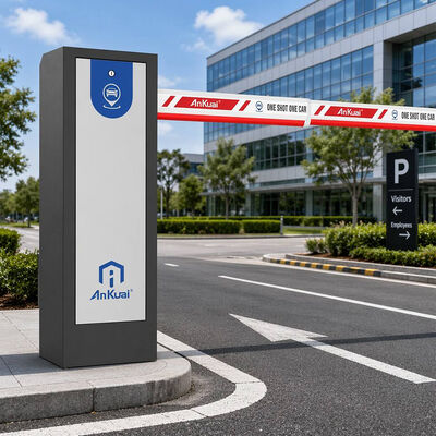 Barrière de stationnement automatique à bras pliant avec moteur sans balais 24V DC pour le contrôle d'accès des parkings commerciaux