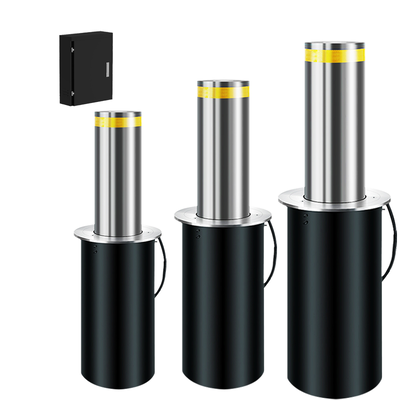 Bollards rétractables hydrauliques à bride épaissie, rétraction automatique rapide, installation souterraine profonde, adaptés à la gestion de l'accès des véhicules routiers