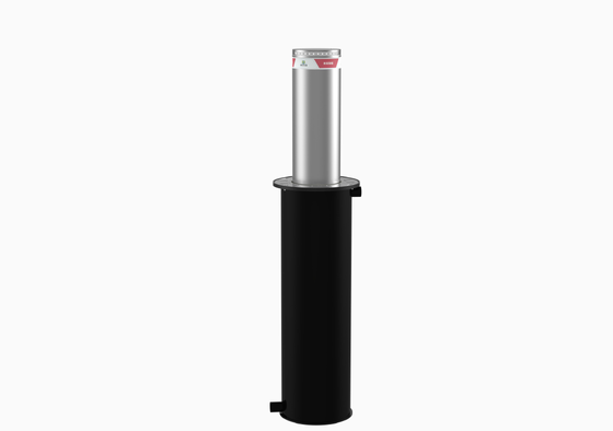 Bollards télescopiques hydrauliques à bride solide avec action de fermeture rapide, structure d'enterrement à fondations profondes, spécialement conçus pour la gestion de la circulation des véhicules